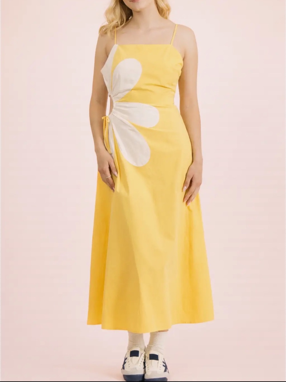 Floral Cutout Midi Dress